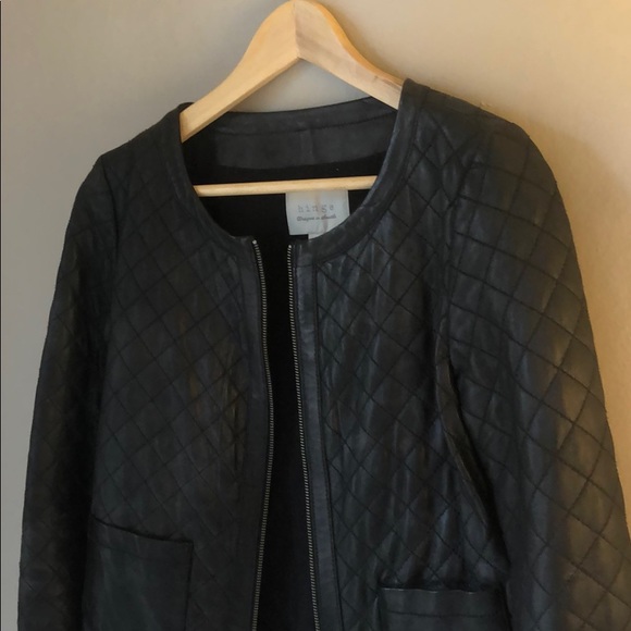 Leather Coat by hinge - Picture 2 of 6